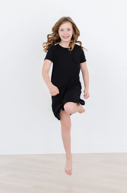 black-t-shirt-dress Mila &  Rose - Sophia's Style--12-24M--2